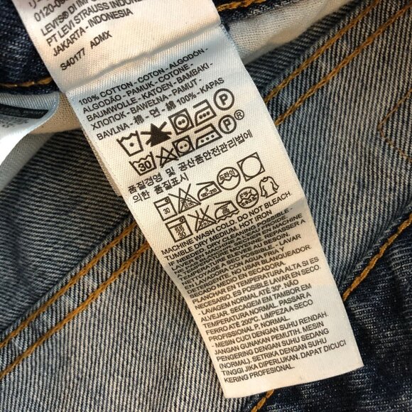 Levis Mens Jeans 550 Relaxed Fit Medium Wash 48x32 Measures 46x30 - Picture 5 of 6